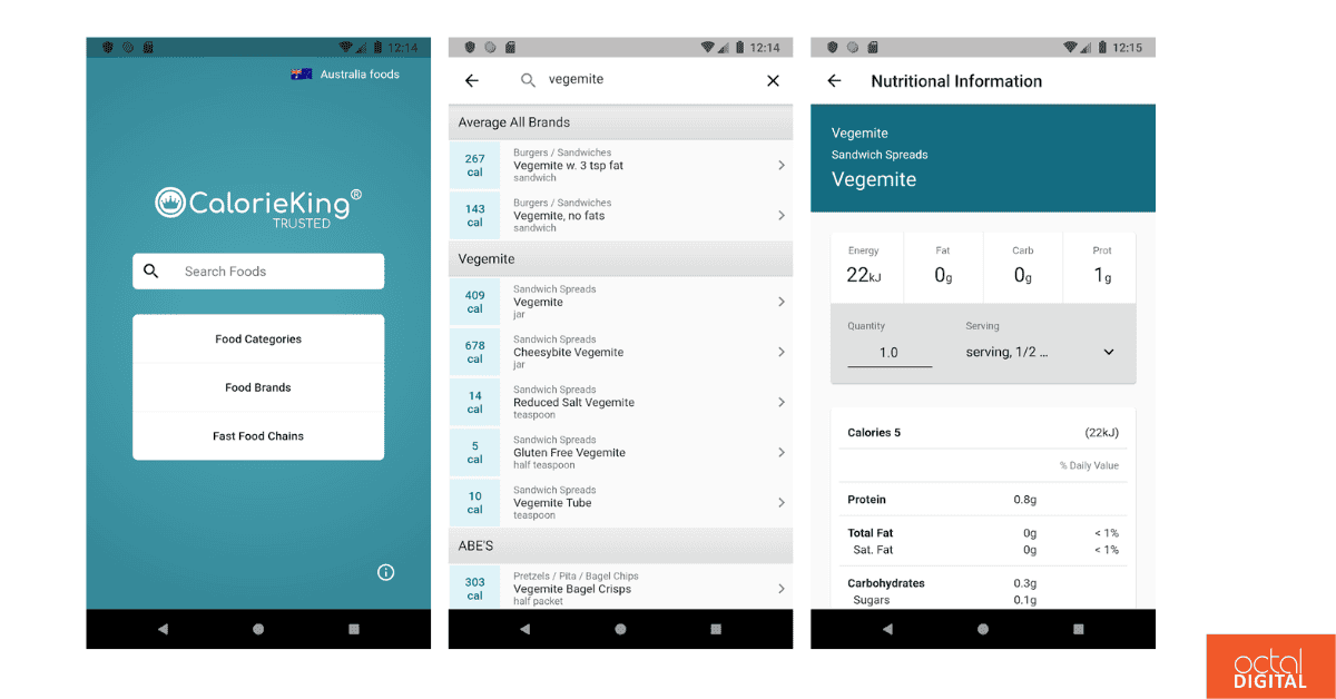 apps like myfitnesspal calorieking