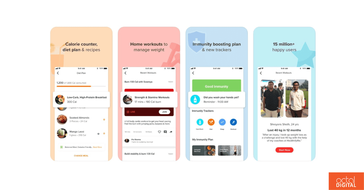 apps like myfitnesspal healthify
