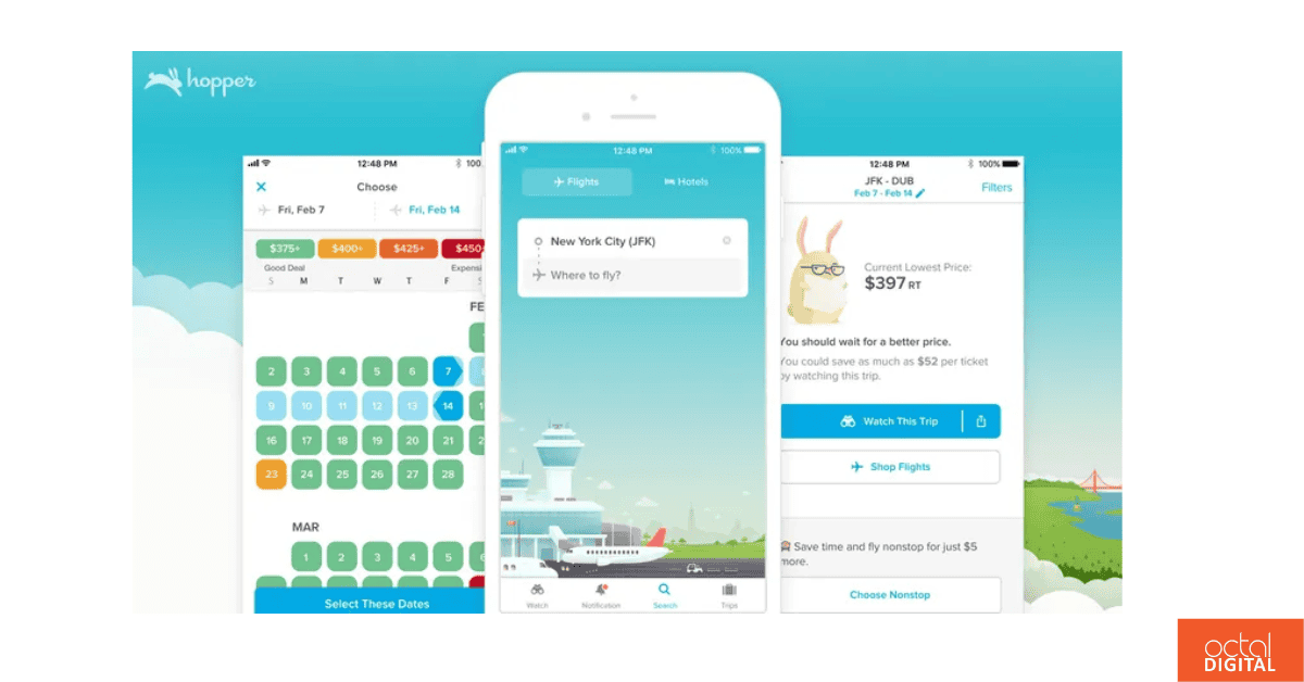 best travel apps - hooper