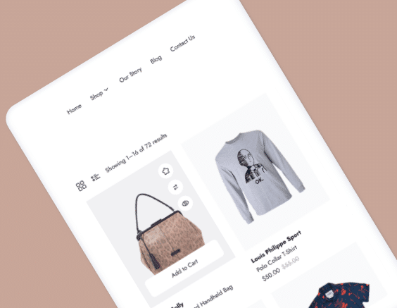 shopping ecommerce website